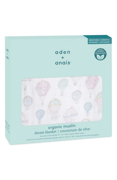Shop Aden + Anais Dream Organic Cotton Muslin Blanket In Above The Clouds Pink
