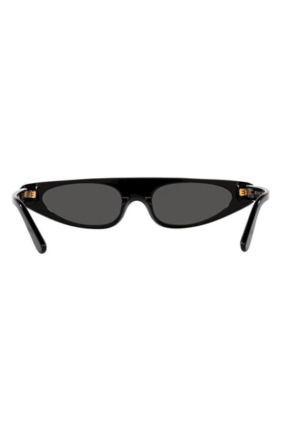Shop Dolce & Gabbana 52mm Rectangular Sunglasses In Black