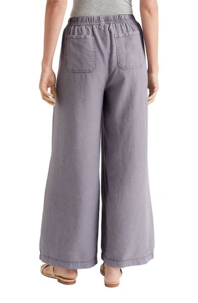 Shop Splendid Angie Lyocell & Linen Palazzo Pants In Oyster
