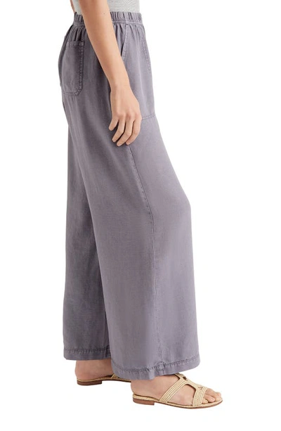 Splendid Angie Cropped Wide Leg Pants In Oyster