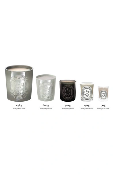 Shop Diptyque Feu De Bois (fire Wood) Scented Candle, 2.4 oz In Clear Vessel