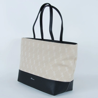 Shop Blumarine Black Cotton Shoulder Women's Bag