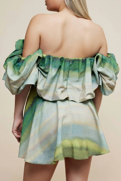 Shop Acler Cumberland Dress In Impressionist Stripe In Multi