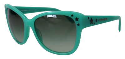 Shop Dolce & Gabbana Stars Acetate Square Shades Dg4124 Women's Sunglasses In Green