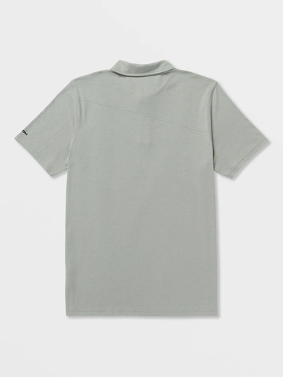 Shop Volcom Nova Tech Polo Short Sleeve Shirt - Grey