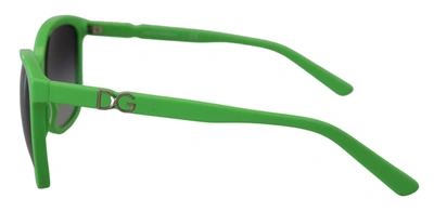 Shop Dolce & Gabbana Acetate Frame Round Shades Dg4170pm Women's Sunglasses In Green