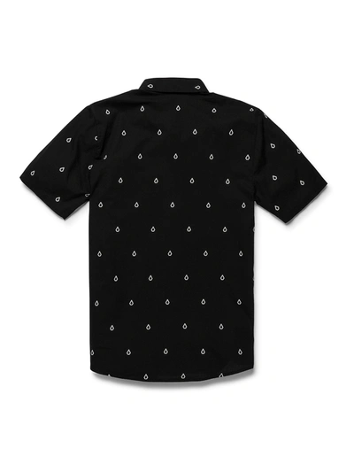 Volcom Patterson Short Sleeve Button-up Shirt In Black