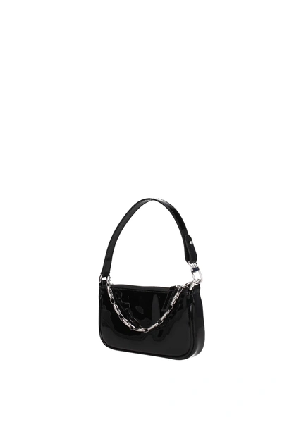 Shop By Far Handbags Rachel Patent Leather Black