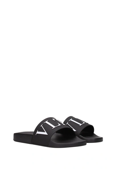 Shop Valentino Slippers And Clogs Rubber Black