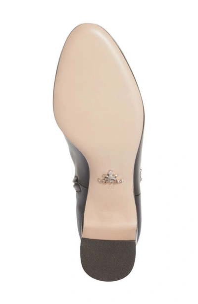 Prada Triangle Logo-plaque Ankle Boots In Black