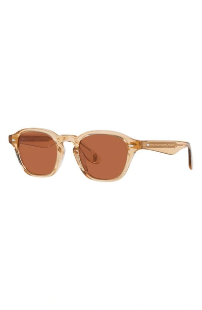 Shop Oliver Peoples Peppe 48mm Square Sunglasses In Champagne