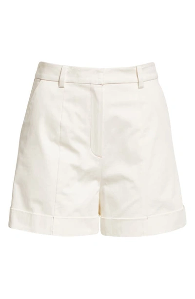Shop Cinq À Sept Galena Sateen Shorts In White