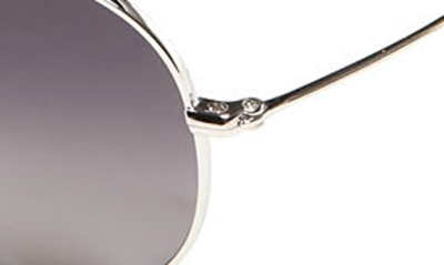 Maui Jim Mavericks Double-gradient Lenses Pilot-frame Sunglasses In Silver/ Neutral Grey