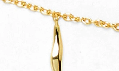 Argento Vivo Shaky Bar Charm Anklet In Gold