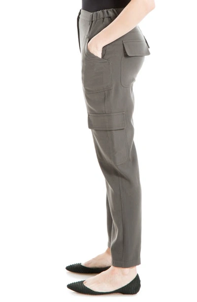 Shop Max Studio Soft Twill Cargo Pants In Army