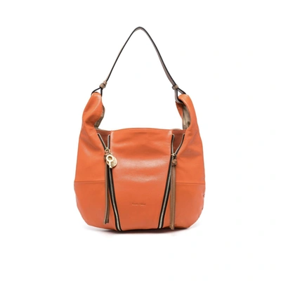 Shop See By Chloé See By Chloe Idra Leather Shoulder Bag In Orange