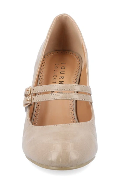 Journee Collection Journee Windy Mary Jane Pump In Taupe