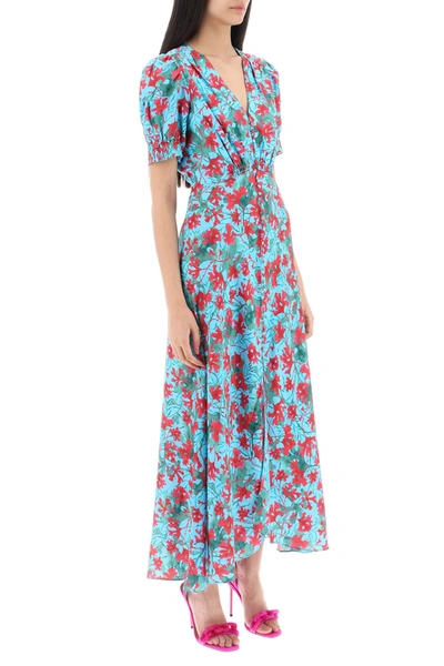 Shop Saloni 'lea' Aquarium Long Dress