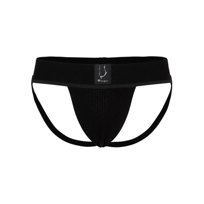Rick Owens X Champion Jockstrap Underwear In Black