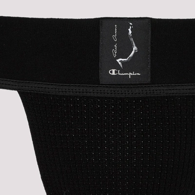 Rick Owens X Champion Jockstrap Underwear In Black