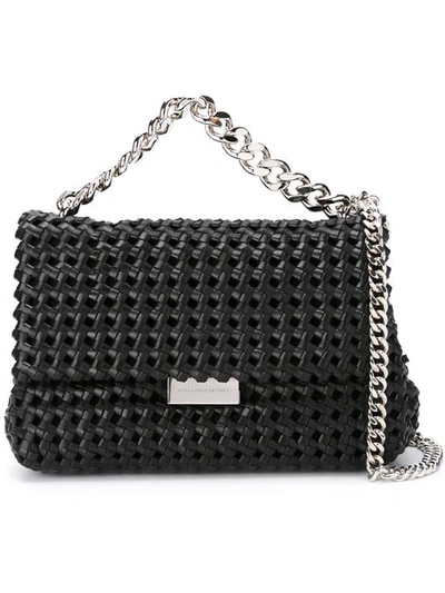 Shop Stella Mccartney 'becks' Weaved Shoulder Bag