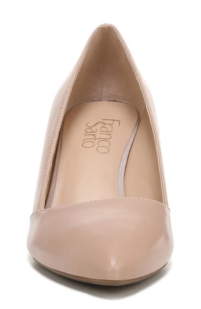 Franco Sarto Frankie Womens Padded Insole Leather Wedge Heels In Ballet
