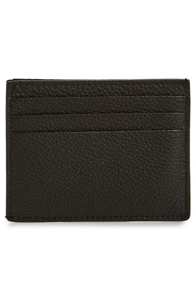 Shop Tom Ford T-line Soft Grain Leather Card Holder In Black