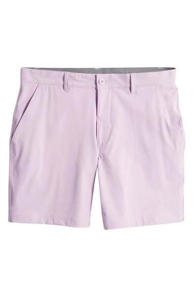 Shop Swannies Ethan Flat Front Golf Shorts In Lilac