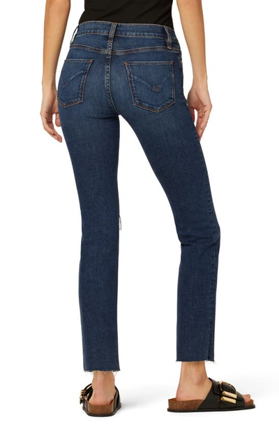 Shop Hudson Nico Ripped Mid Rise Ankle Straight Leg Jeans In Legit