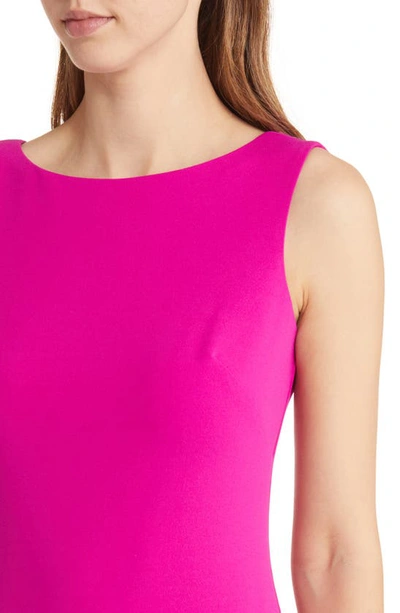 Shop Vince Camuto Ruffe Front Sleeveless Gown In Fuchsia