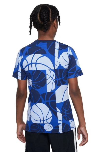 Nike Sportswear Culture Of Basketball Big Kids' (boys') T-shirt In Game Royal
