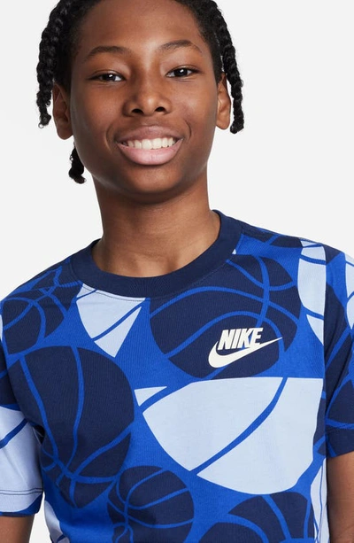 Nike Sportswear Culture Of Basketball Big Kids' (boys') T-shirt In Game Royal