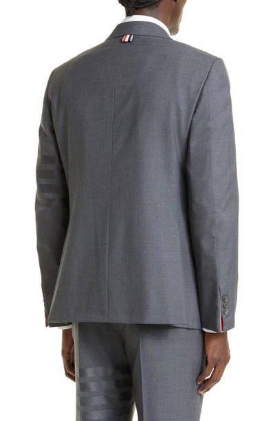 Shop Thom Browne 4 Bar Mélange Wool Sport Coat In Dark Grey