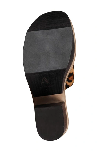 Zigi Artisan Avril Genuine Calf Hair Sandal In Tan Leopard