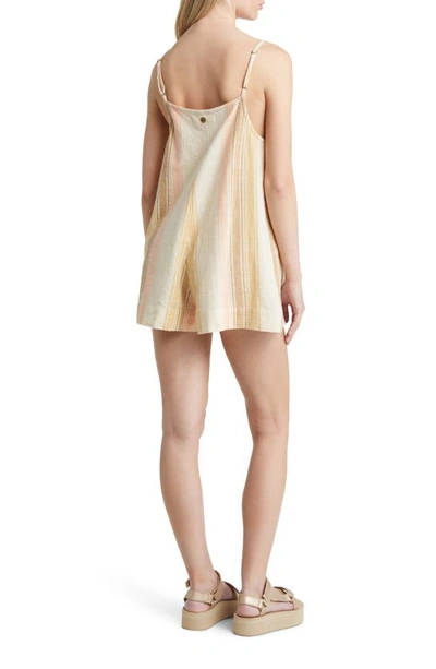 Rip Curl Classic Surf Stripe Romper In Straw