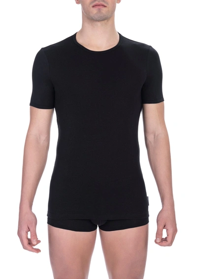 Shop Bikkembergs Black Cotton Men's T-shirt