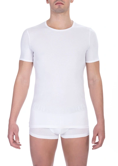 Shop Bikkembergs White Cotton Men's T-shirt