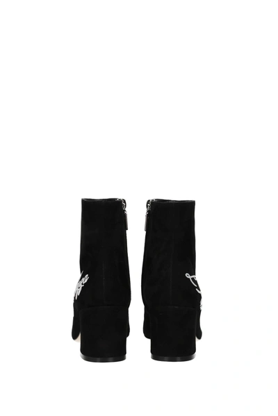 Shop Dolce & Gabbana Ankle Boots Suede Black