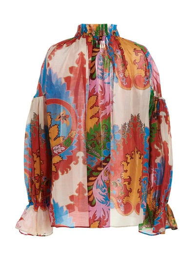 Shop Etro Archive Paisley Print Blouse Shirt, Blouse Multicolor