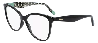 Shop Ferragamo Sf2892 001 Cat Eye Eyeglasses In Clear