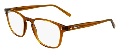 Shop Ferragamo Sf2913 219 Square Eyeglasses In Clear