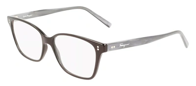 Shop Ferragamo Sf2928 001 Square Eyeglasses In Clear