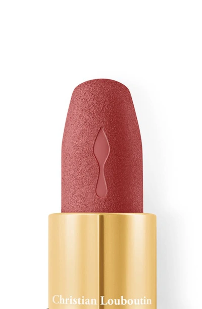 Shop Christian Louboutin Rouge Louboutin Velvet Matte On The Go Lipstick In Bare Rococotte 013