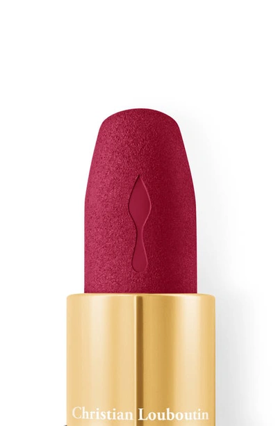 Shop Christian Louboutin Rouge Louboutin Velvet Matte On The Go Lipstick In Jackies Wine 002