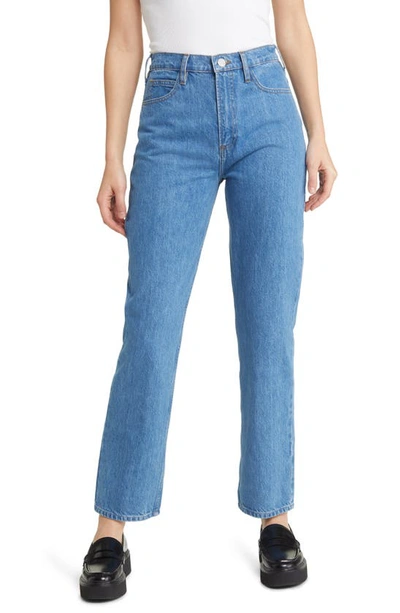 Shop Frame High N Tight Straight Leg Jeans In Meadow