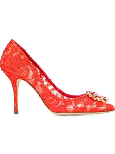 Gucci 'bellucci' Pumps In Red