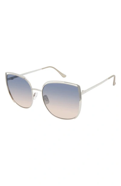 Vince Camuto 57mm Square Sunglasses In Silver Grey
