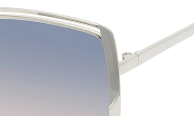 Vince Camuto 57mm Square Sunglasses In Silver Grey