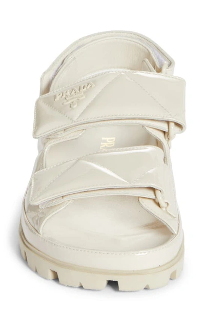 Shop Prada Slingback Sandal In Ivory