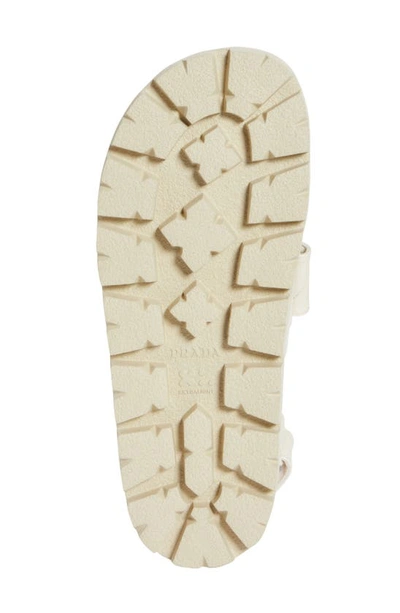 Shop Prada Slingback Sandal In Ivory